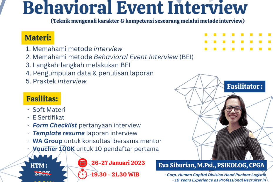 Behavioral Event Interview (BEI) Behavioral Event Interview (BEI)