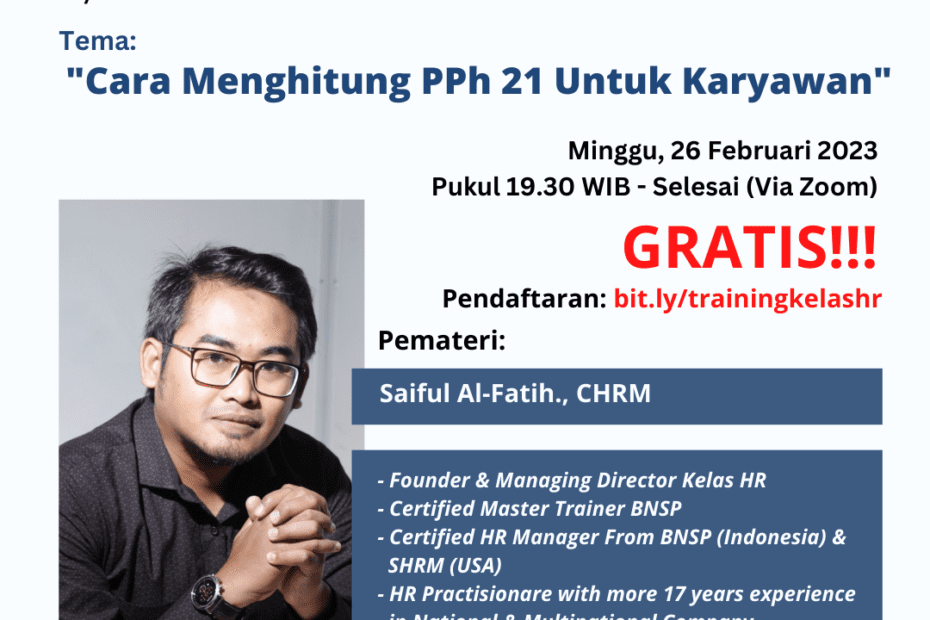 Learn With Us: “Cara Menghitung PPh 21 Untuk Karyawan”