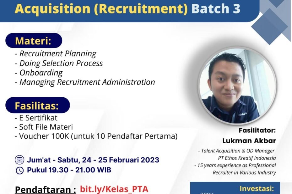 Professional Talent Acquisition Batch 3
