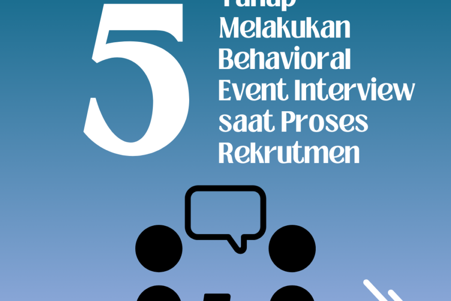 5 Tahap Melakukan Behavioral Event Interview saat Proses Rekrutmen