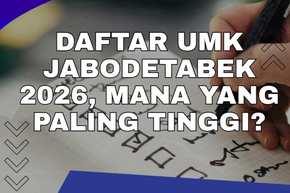 Daftar UMK Jabodetabek 2026, Tertinggi Kota Bekasi!